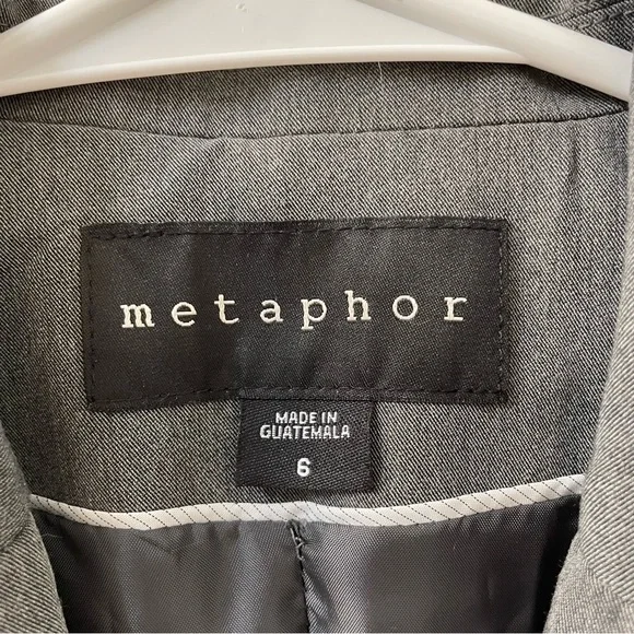 Metaphor blazer gray size 6 - Picture 2 of 3